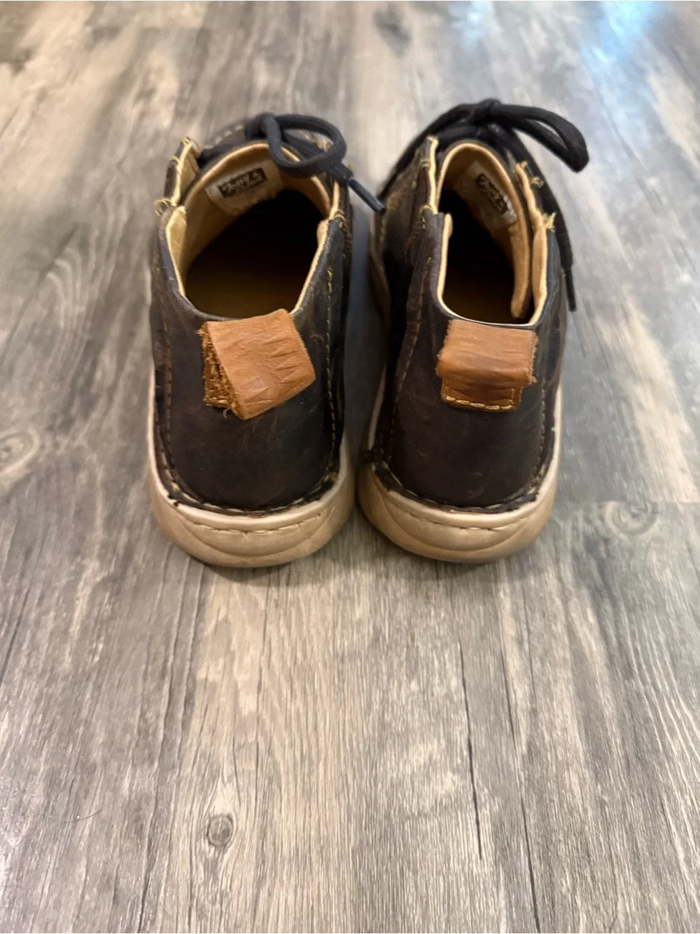 Tony Lama Men's Casual Brown Leather Lace-Up Chukka Shoes size 9.5